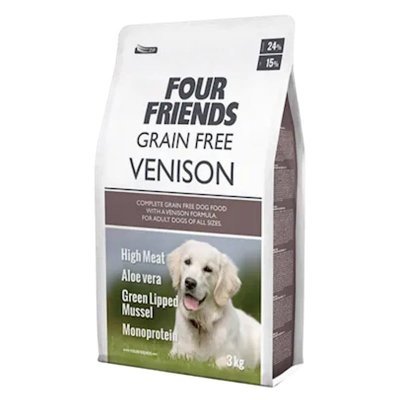 Four Friends Dog Grain Free Venison Tørrfôr til Hund med Viltsmak