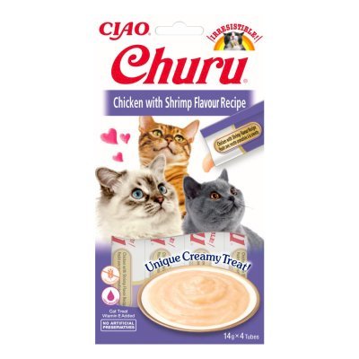 Churu Cat Creamy Chicken with Shrimp Kattesnacks